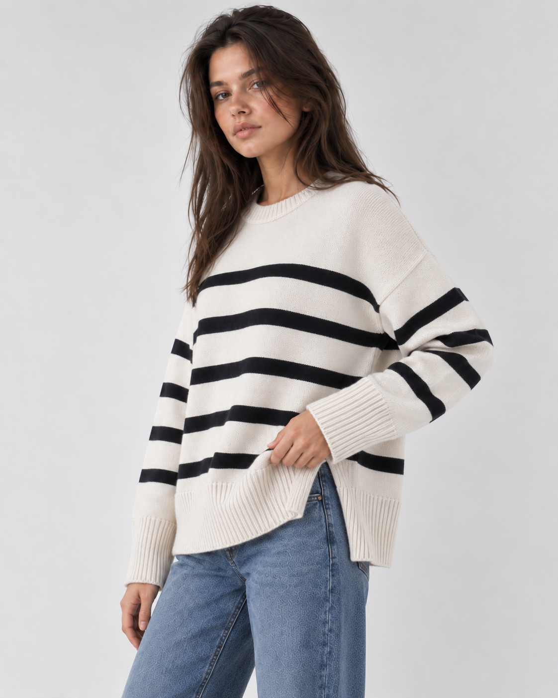 Nora Stripe Sweater