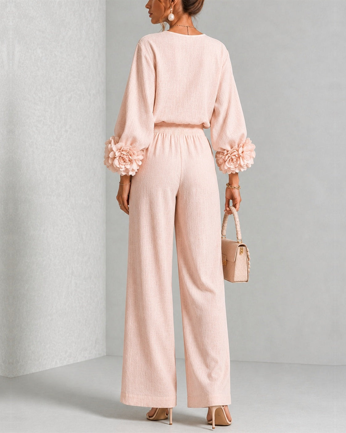 Rosalie | Tvådelat set med blomdetaljer